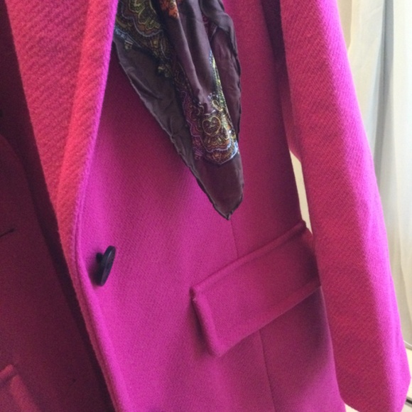 BCBG Maxazria Fuchsia Coat MEDIUM - Picture 7 of 7